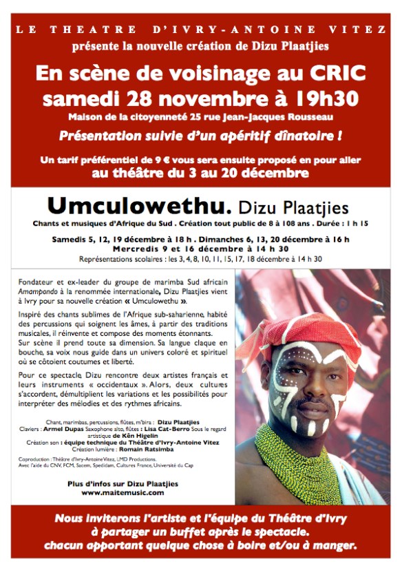 Dizu Plaatjies au CRIC