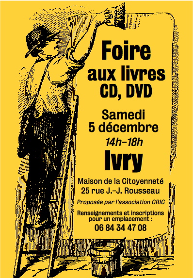 Foire aux livres, CD, DVD