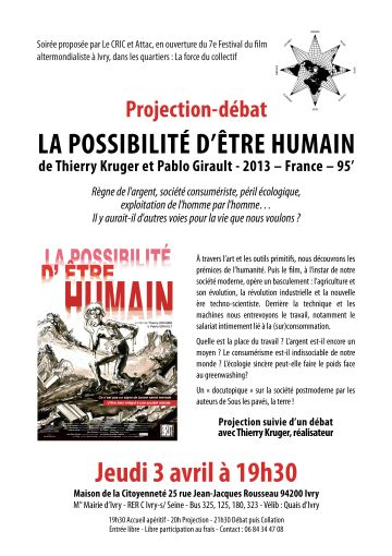 Affiche Possibilité d'être humain